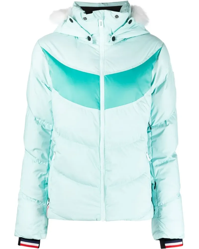 Rossignol Daunen-Skijacke mit Signaturen - Grün Grün