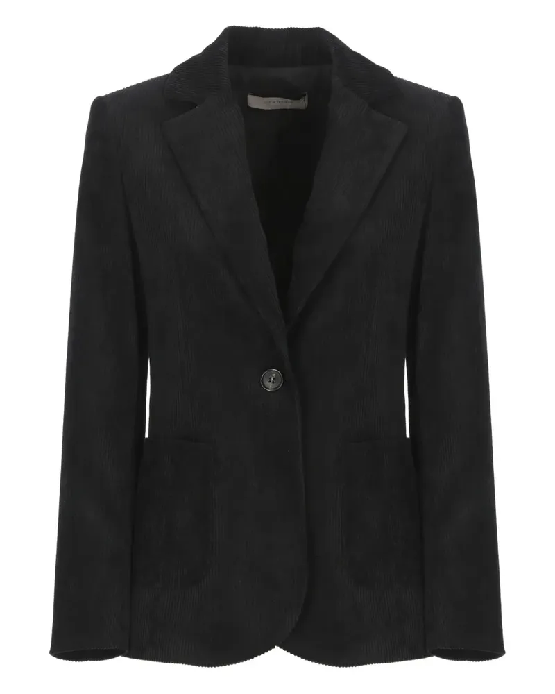 D.EXTERIOR Blazer aus Cord mit eingefassten Taschen - Schwarz Schwarz