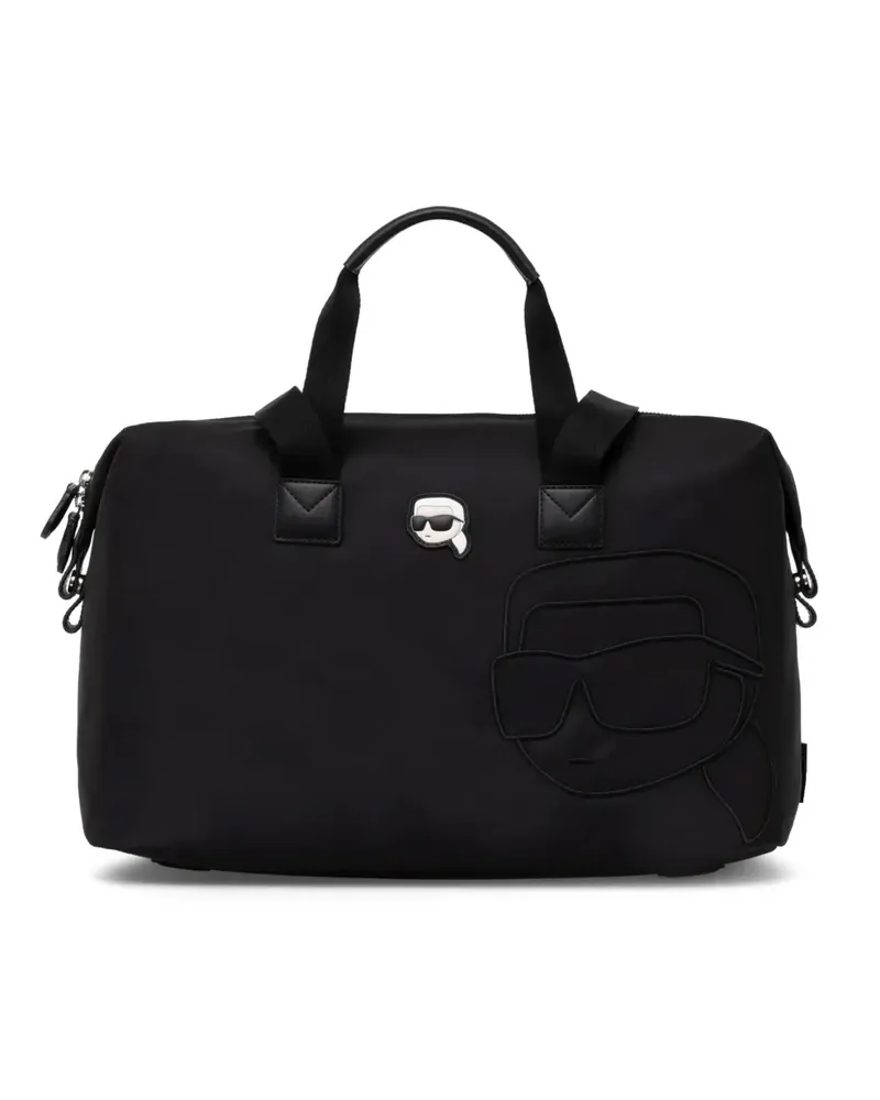 Karl Lagerfeld Ikon Reisetasche - Schwarz Schwarz