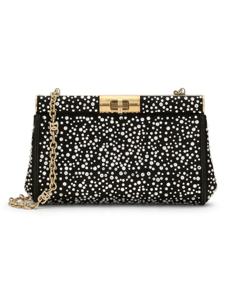 Dolce & Gabbana Kleine Marlene Umhängetasche - Schwarz Schwarz