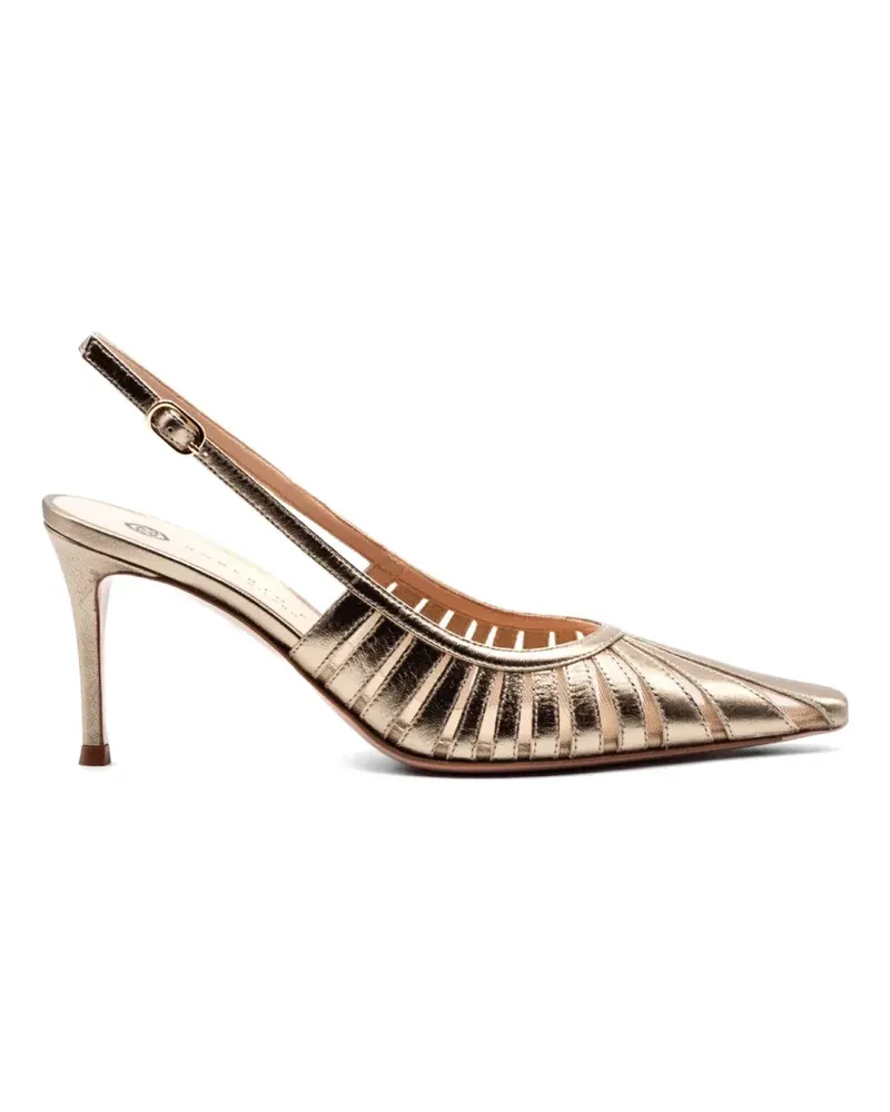 FESTA Milano cut-out slingback pumps - Gold Gold