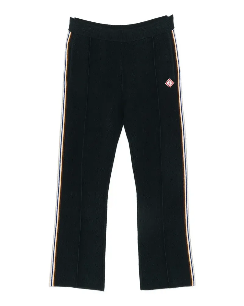 Casablanca Paris logo-patch side-stripe track pants - Blau Blau