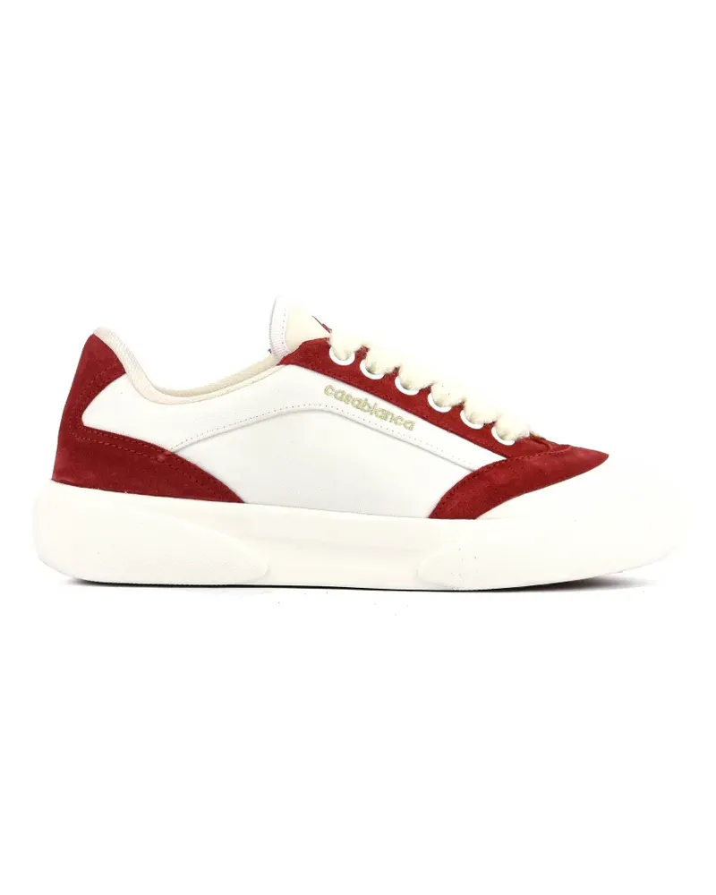 Casablanca Paris Del Mar Low-Top-Sneakers mit Logo-Print - Weiß Weiß