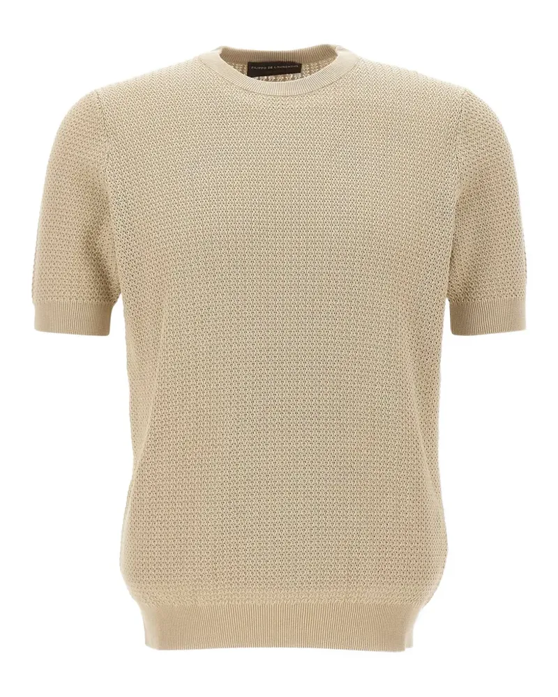 Filippo de Laurentiis Pullover mit gewebtem Muster - Nude Nude