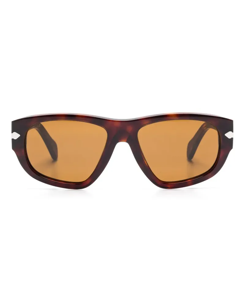 Persol Sonnenbrille mit geometrischem Gestell - Braun Braun