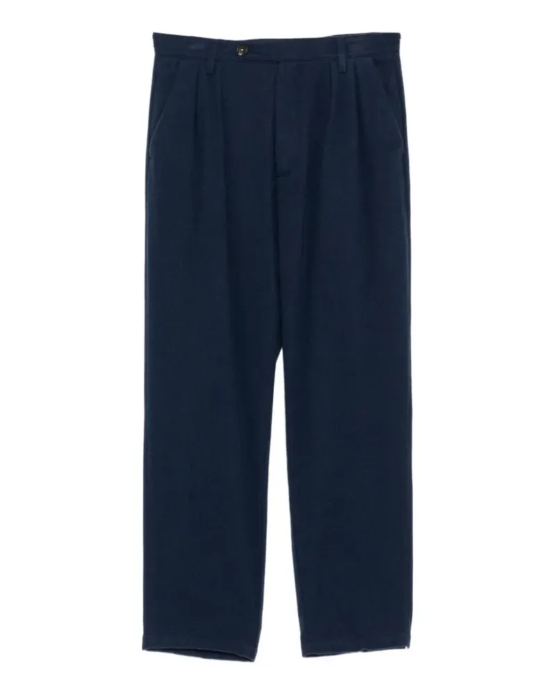 Massimo Alba wool pleated trousers - Blau Blau