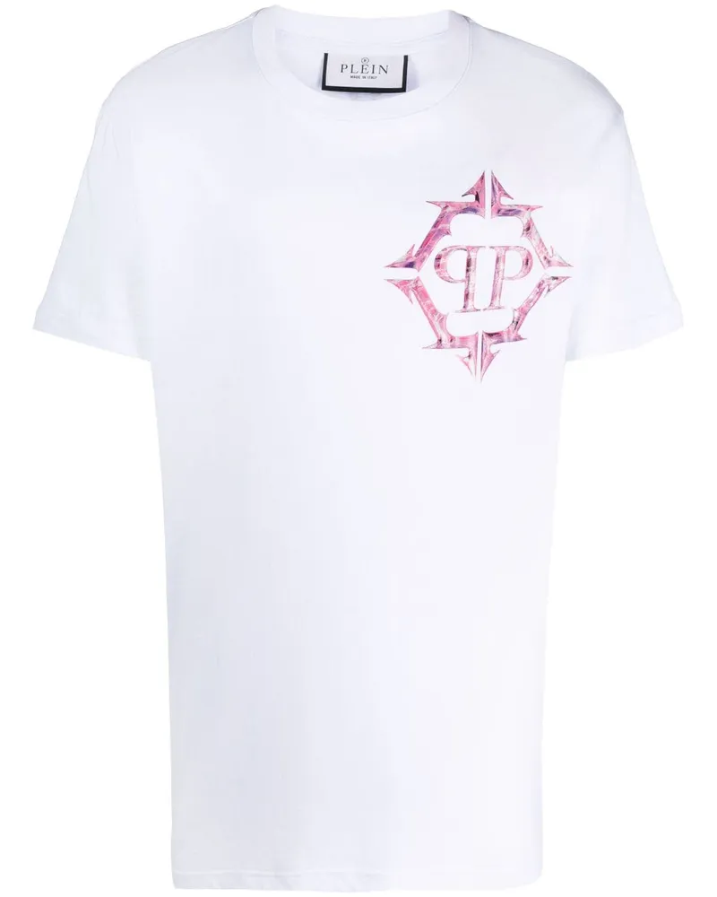 Philipp Plein T-Shirt mit Logo-Print - Weiß Weiß