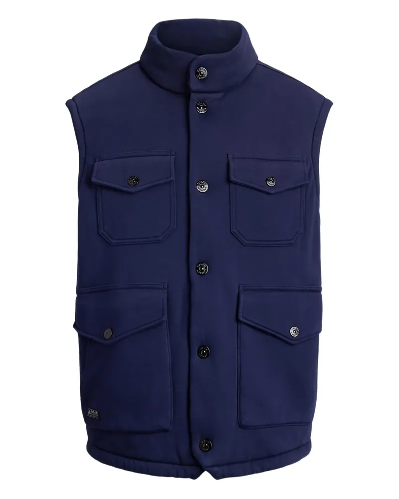 Ralph Lauren Weste mit Knopfverschluss - Blau Blau