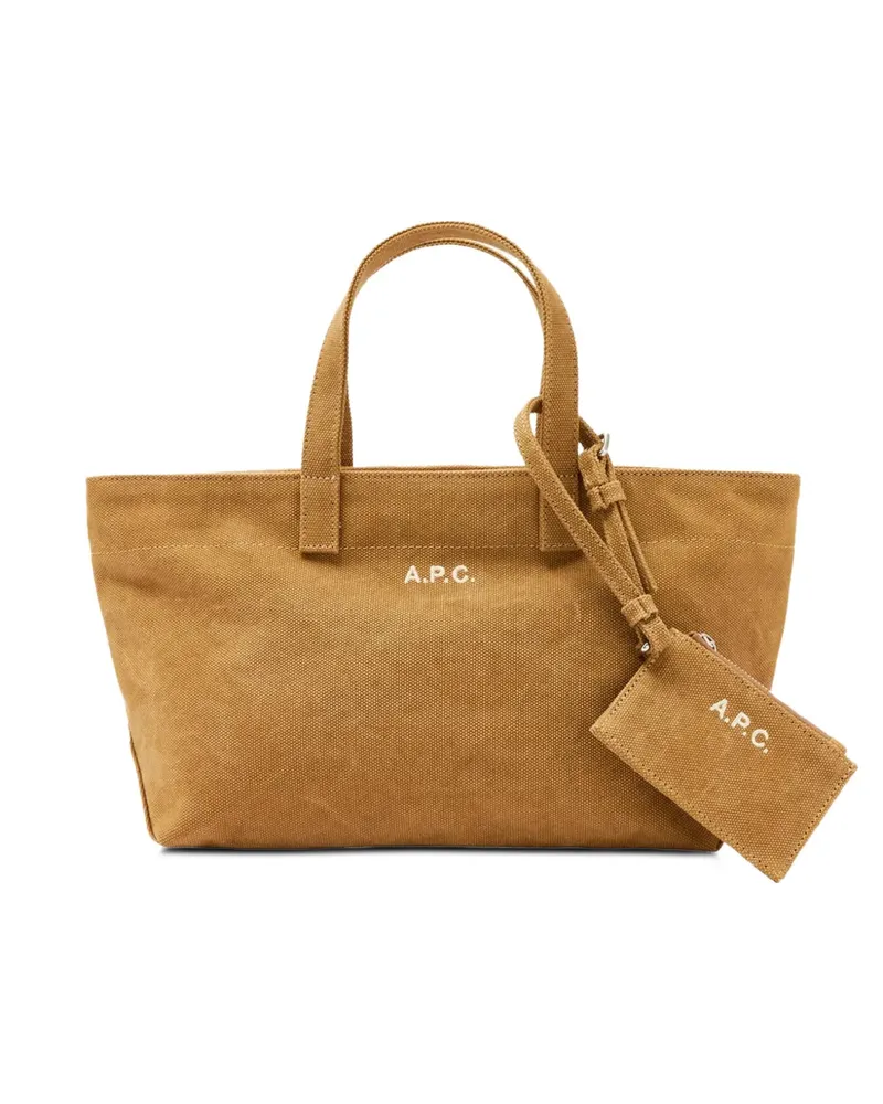 A.P.C. Kleine Le Drummer Toile Tasche - Nude Nude