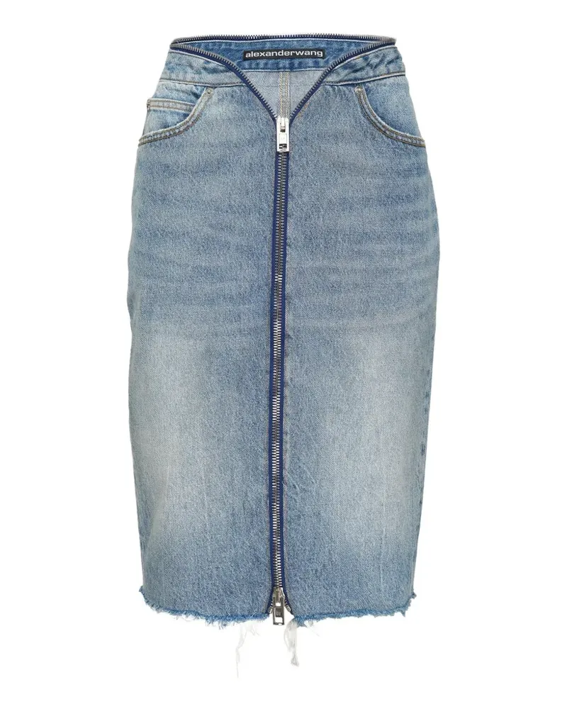 Alexander Wang Rock mit V-Bund - Blau Blau