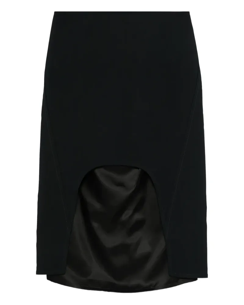 PLAN C cut-out midi skirt - Blau Blau