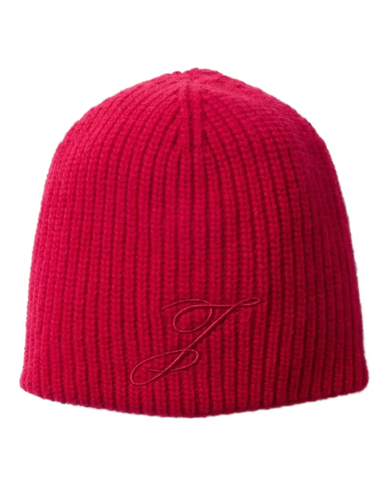 Jacquemus Gerippte Espiral Beanie - Rot Rot