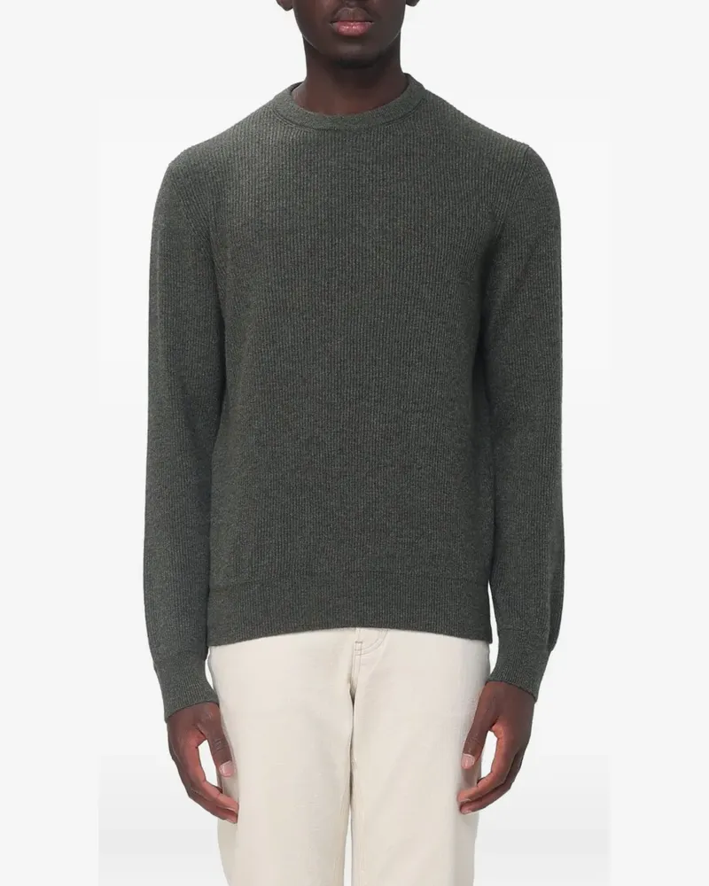 AGNONA ribbed-knit cashmere sweater - Grün Grün
