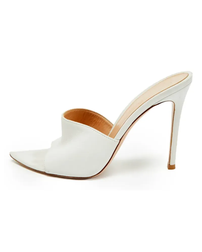 Gianvito Rossi Alise Sandalen mit spitzer Kappe - Weiß Weiß