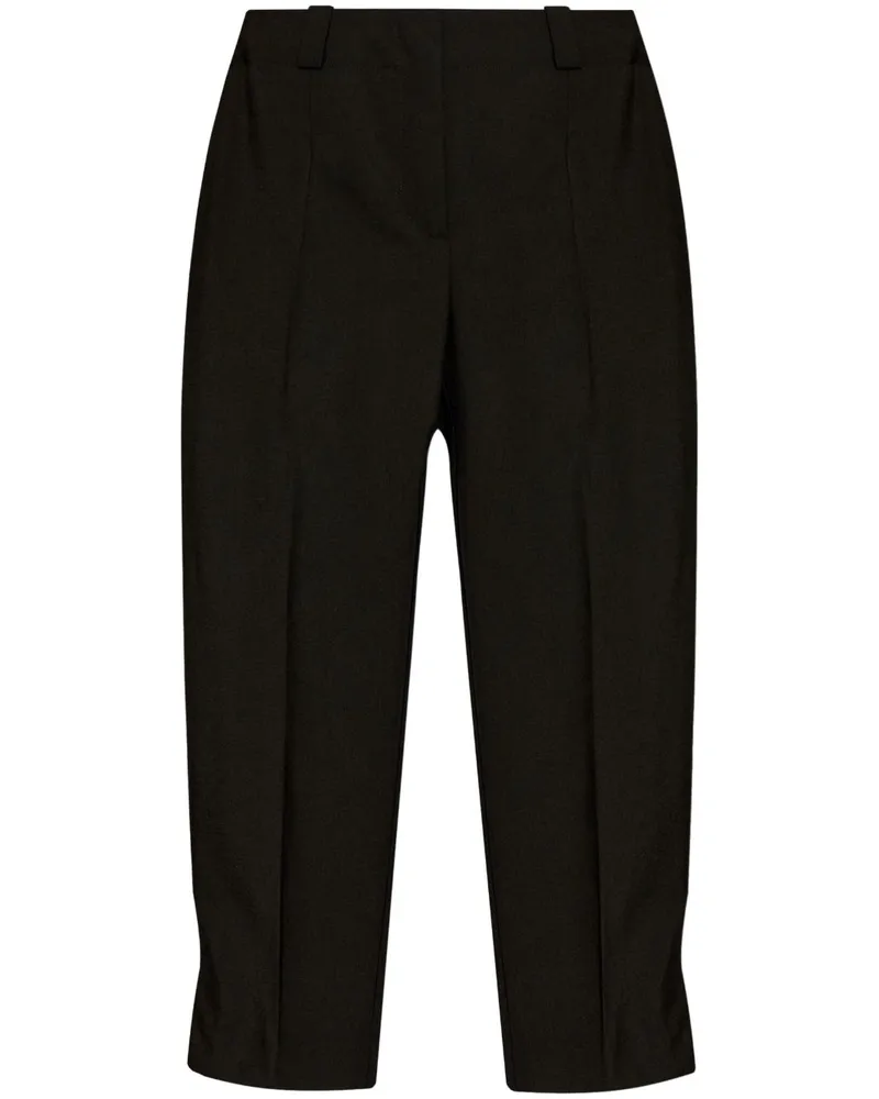 Kenzo Cropped-Hose mit Logo-Applikation - Schwarz Schwarz