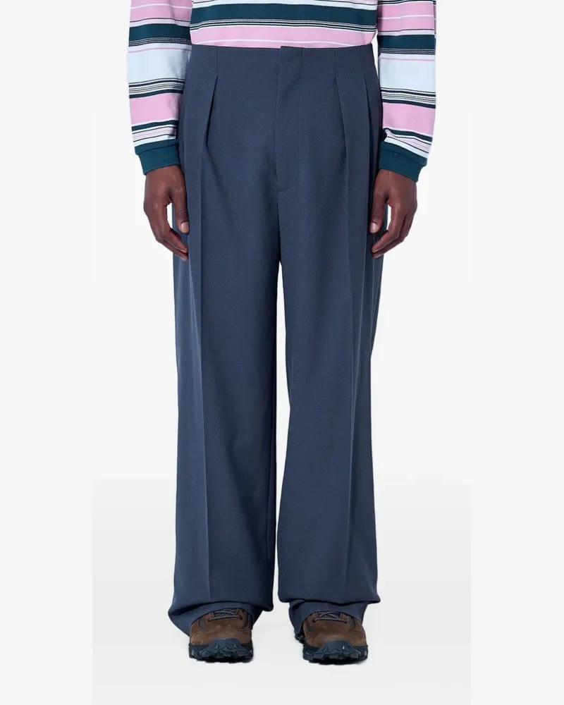 Lacoste Gerade Runway Jacquard-Hose - Grau Grau