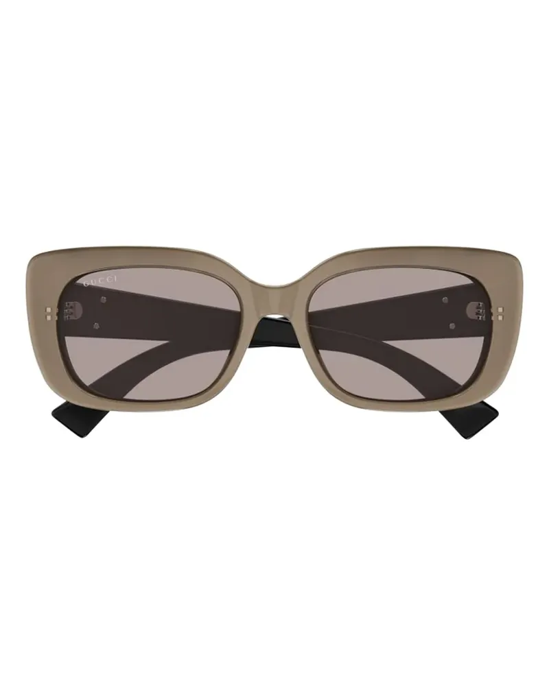 Gucci square-frame sunglasses - Nude Nude