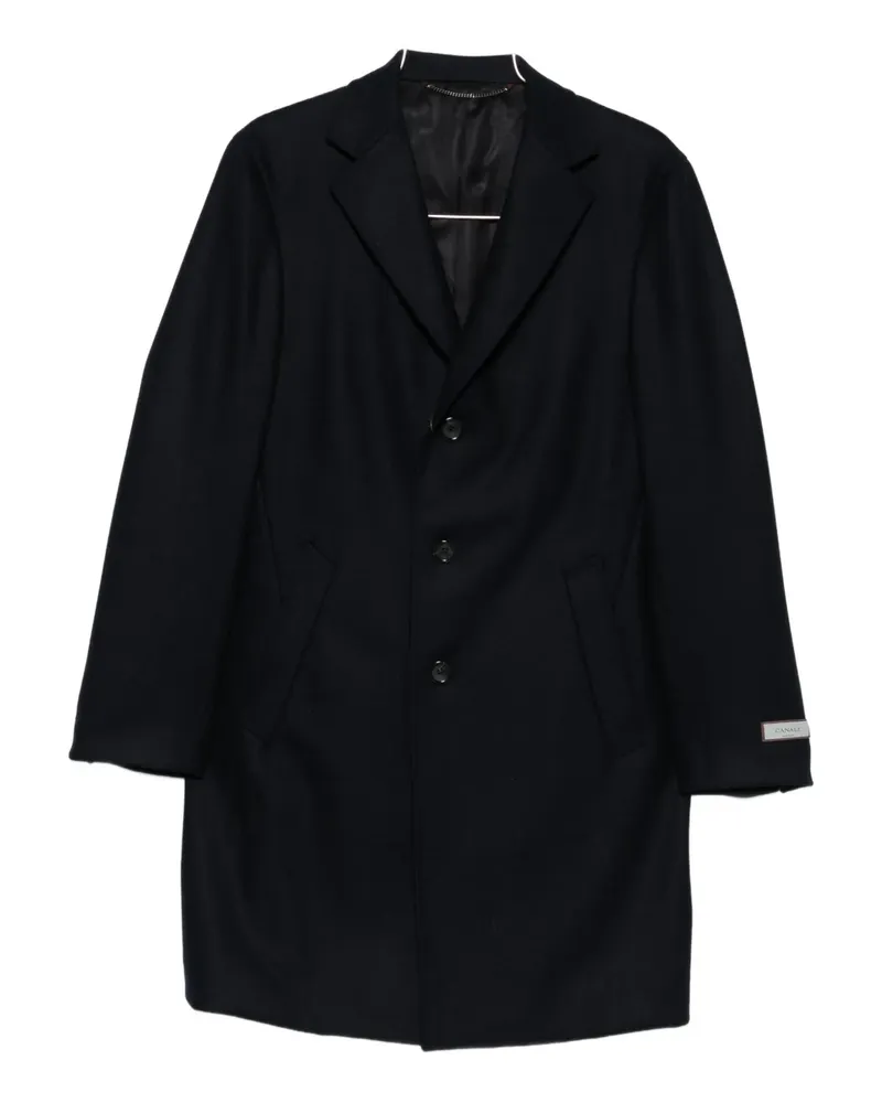 Canali Einreihiger Mantel - Blau Blau