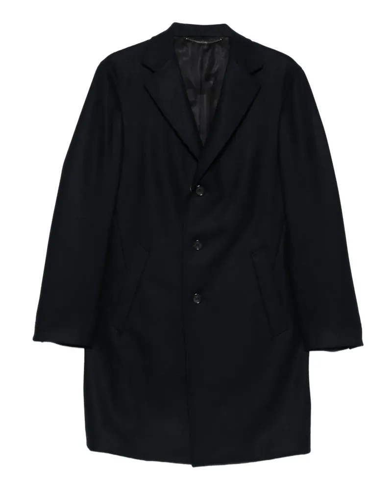 Canali Einreihiger Mantel - Blau Blau