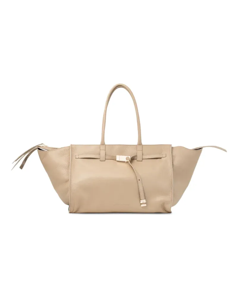 Benedetta Bruzziches Mame Weekend metal-detail tote bag - Nude Nude