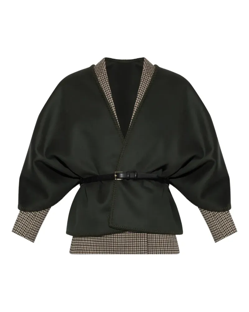 Max Mara Colomba Poncho mit Gürtel - Grün Grün