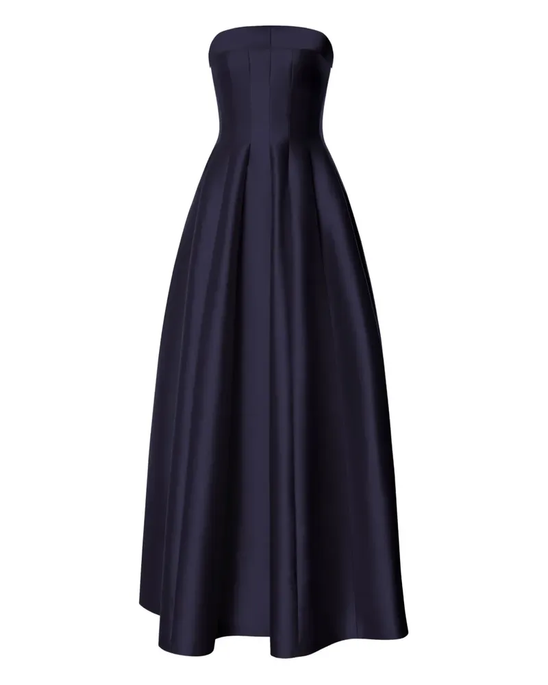 Alberta Ferretti Kleid aus Seidensatin - Blau Blau