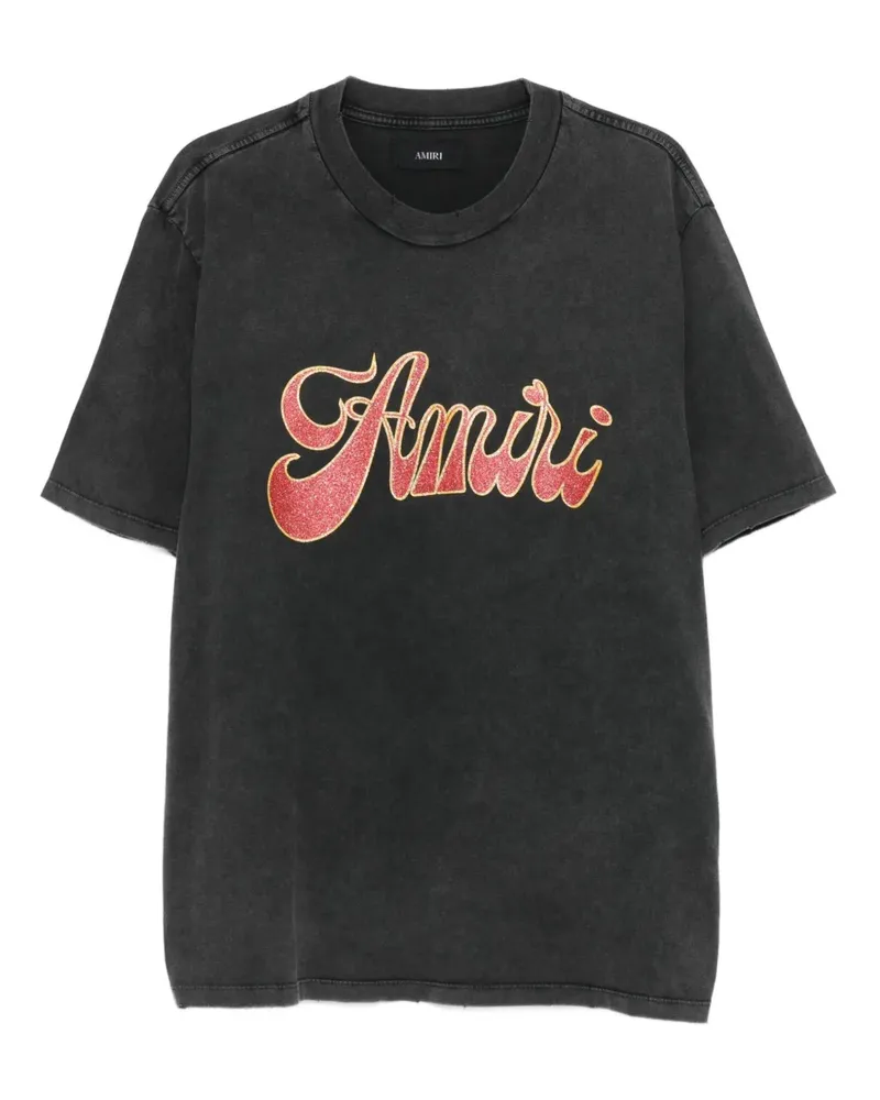 Amiri T-Shirt mit Logo-Print - Schwarz Schwarz