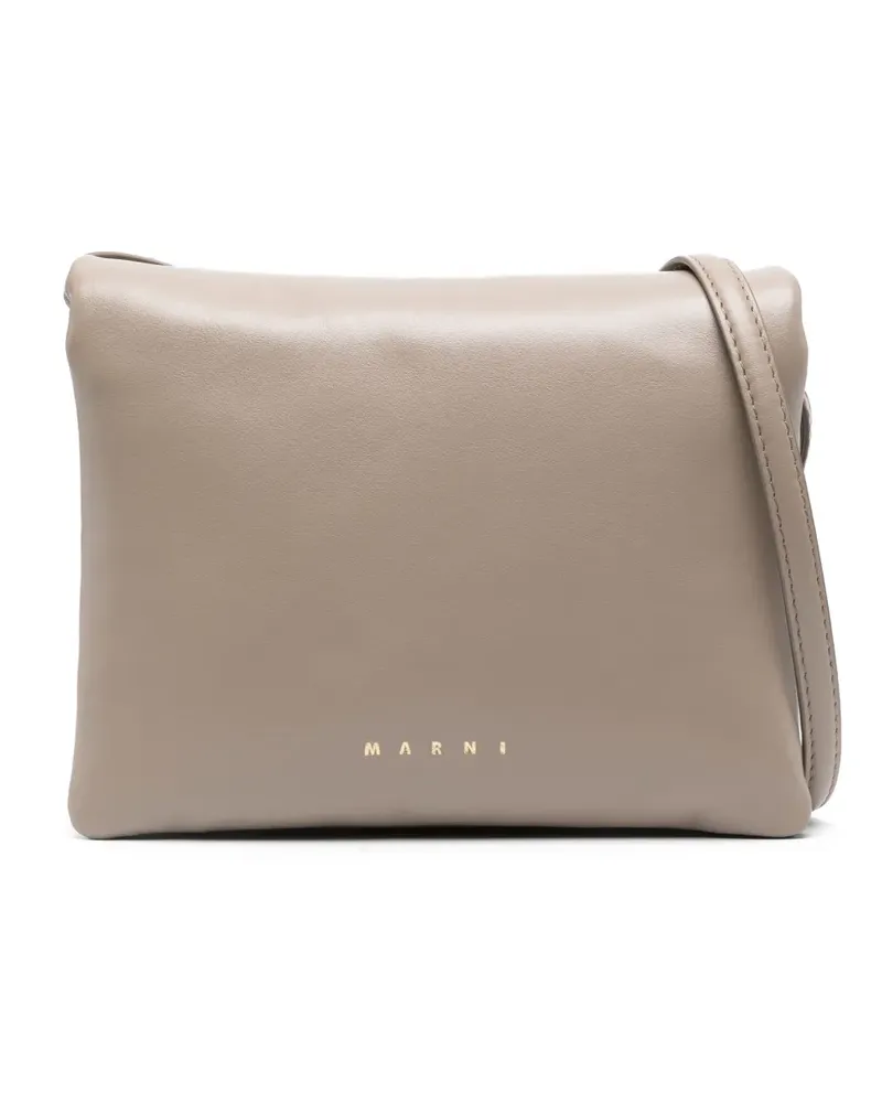 Marni Prisma Clutch aus Leder - Braun Braun