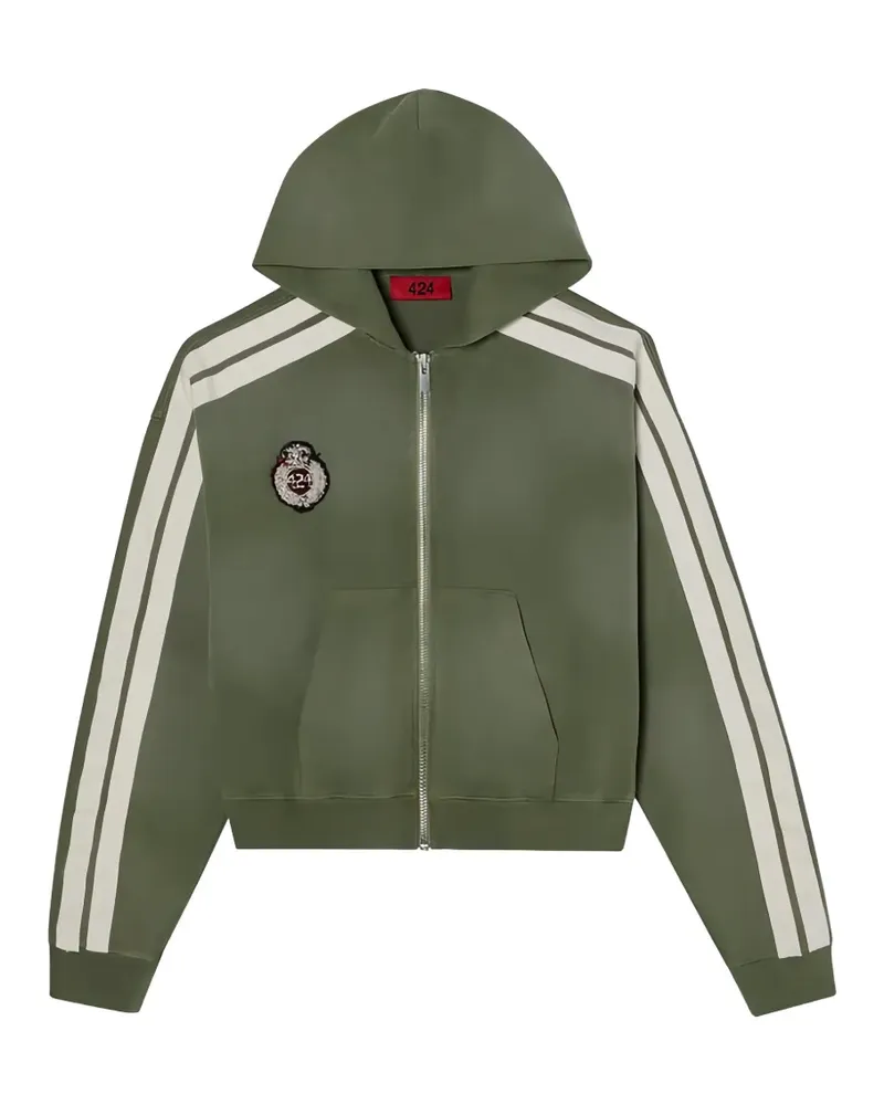 FourTwoFour on Fairfax Academy Hoodie mit Logo-Patch - Grün Grün