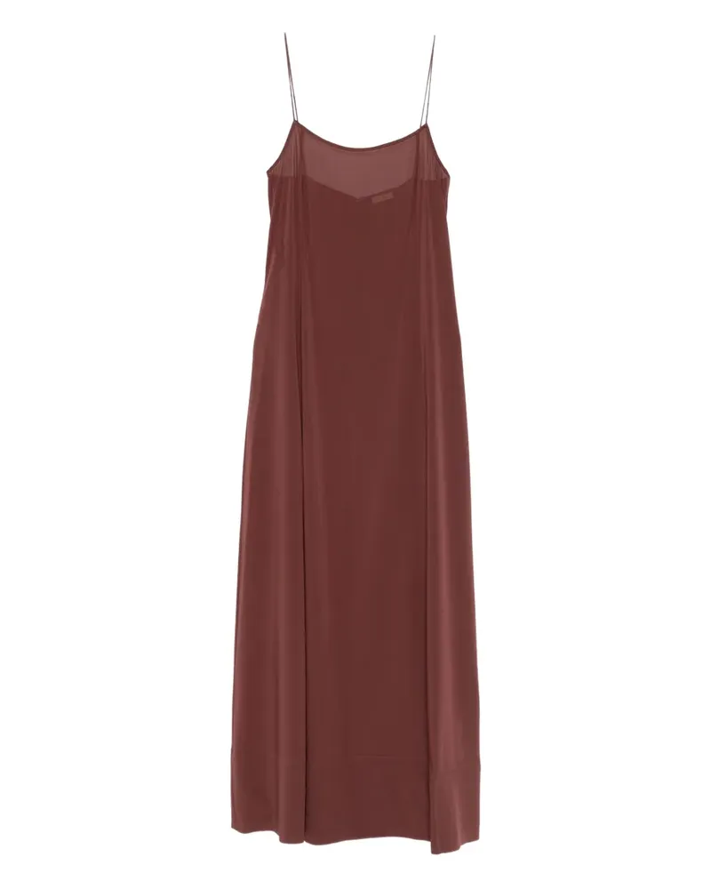 St. Agni sheer slip straps maxi dress - Braun Braun