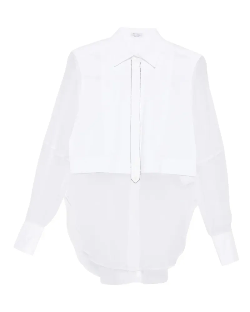 Brunello Cucinelli Klassisches Hemd - Weiß Weiß