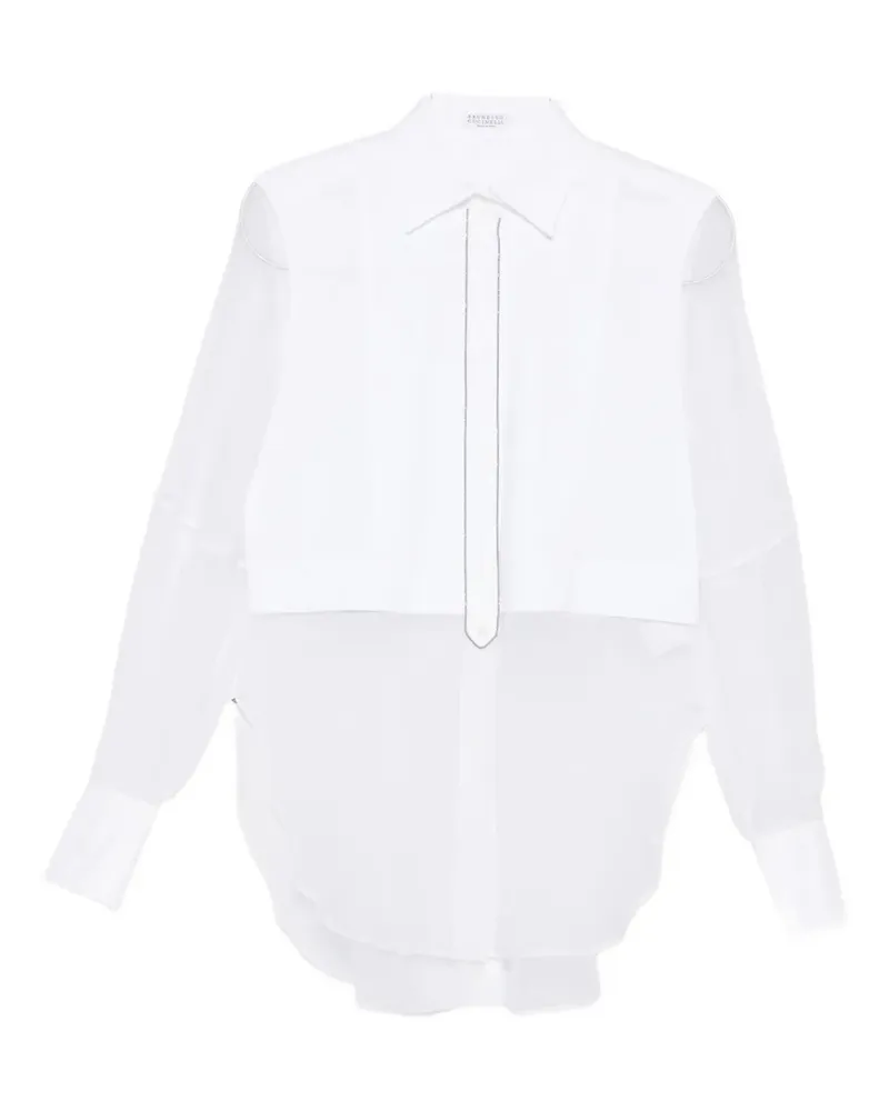 Brunello Cucinelli Klassisches Hemd - Weiß Weiß