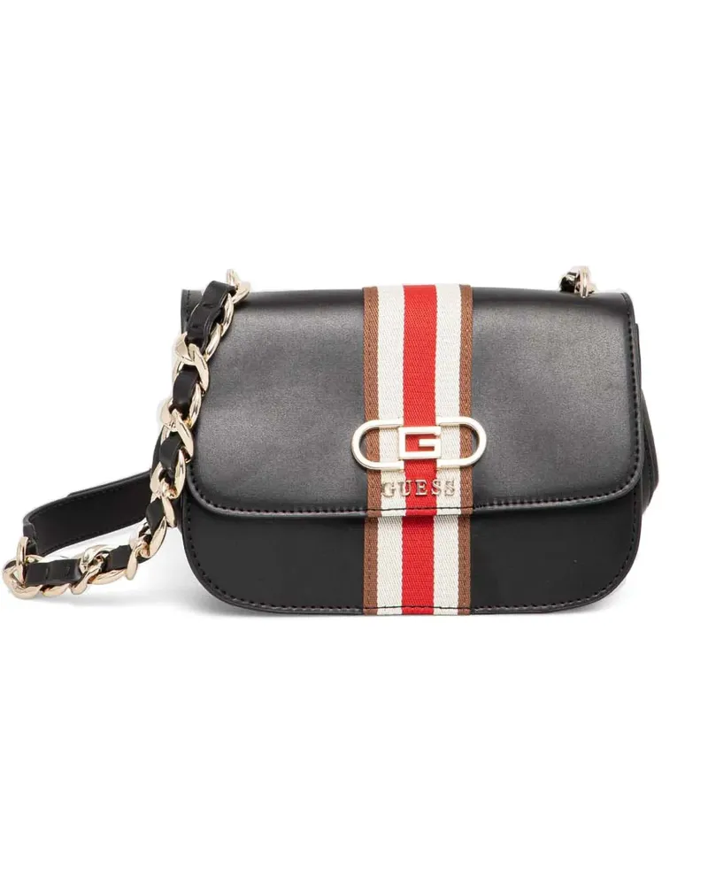 Guess Mini Nelka Umhängetasche - Schwarz Schwarz