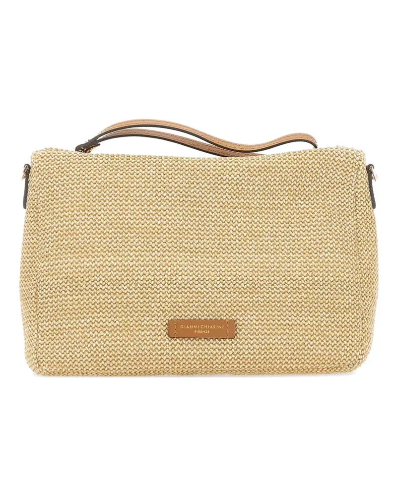 Gianni Chiarini Nora logo-detail clutch bag - Nude Nude