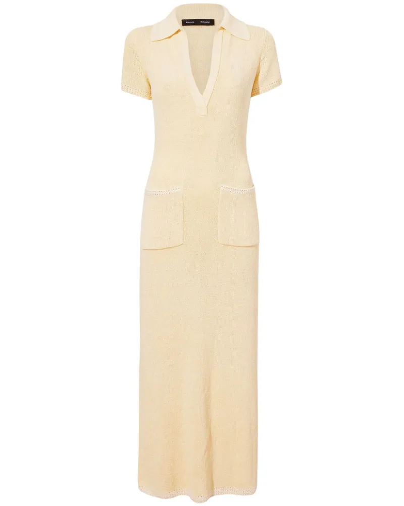 Proenza Schouler Strickkleid mit kurzen Ärmeln - Gelb Gelb
