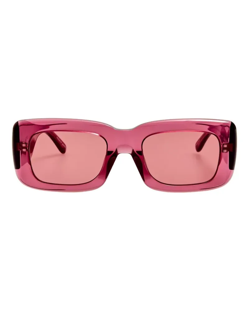 ATTICO x Linda Farrow Marfa Sonnenbrille mit eckigem Gestell - Rosa Rosa
