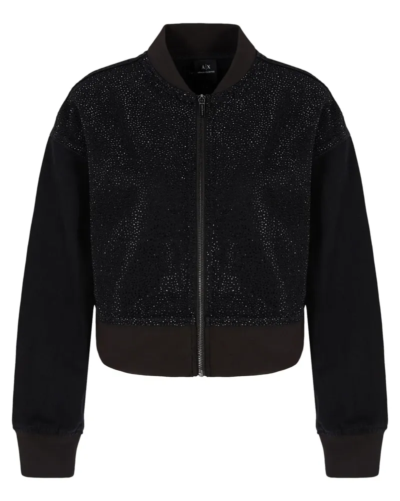 Armani Exchange Jacke mit Strass - Schwarz Schwarz