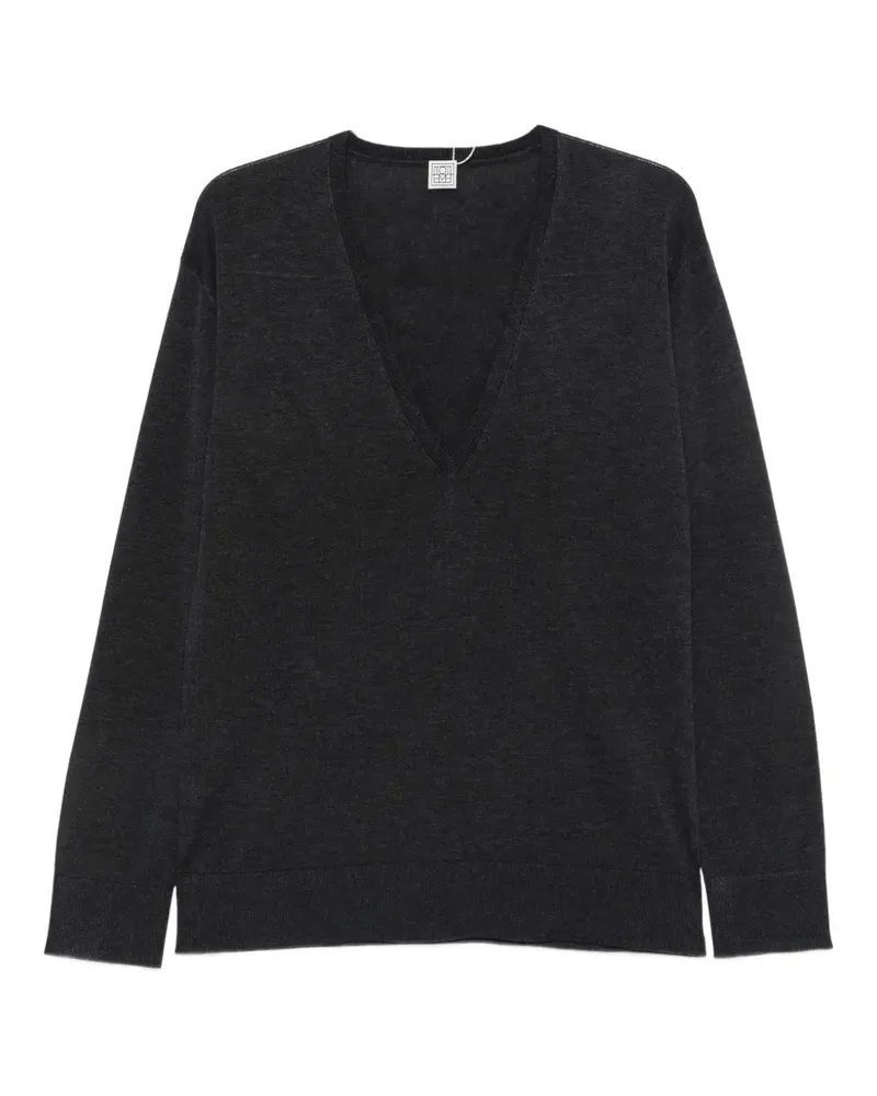 Totême V-neck sweater - Grau Grau