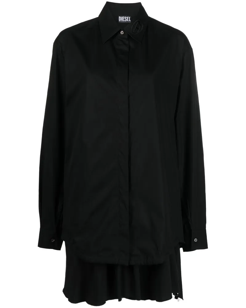 Diesel Hemd mit extravaganten Details - Schwarz Schwarz