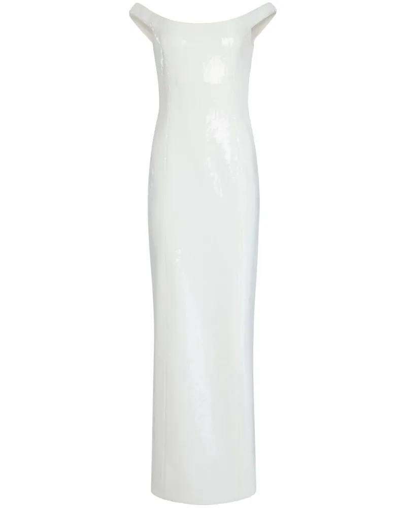 Retrofête Jazmina Maxikleid - Weiß Weiß