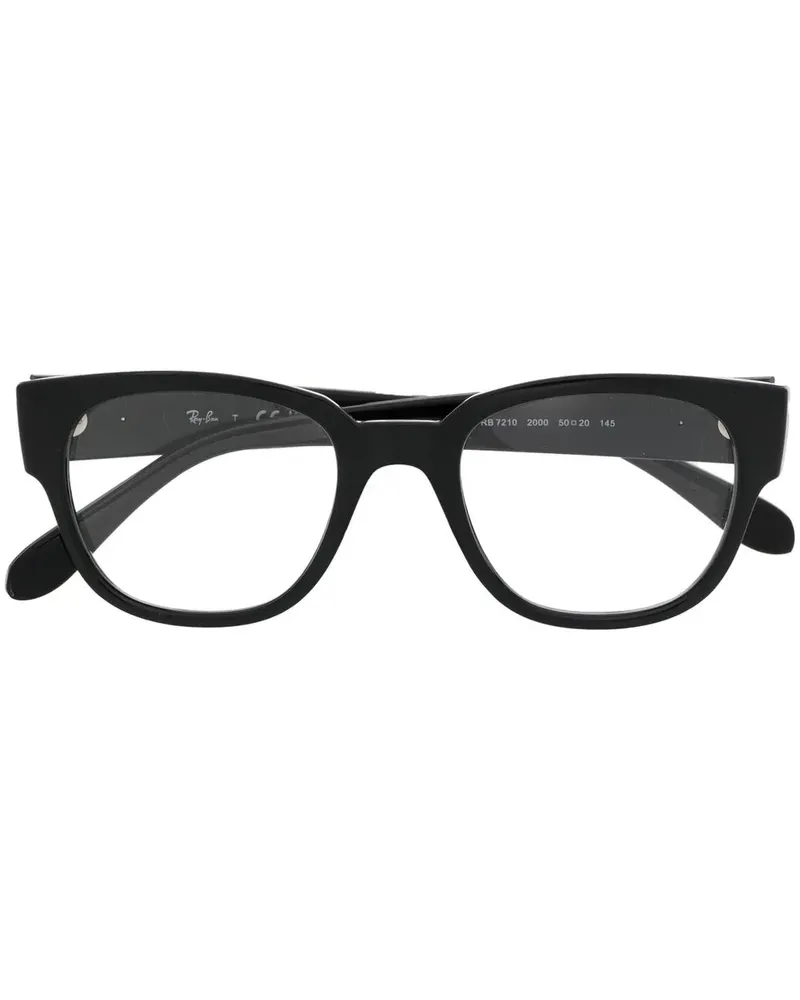 Ray Ban Brille mit Logo-Schild - Schwarz Schwarz