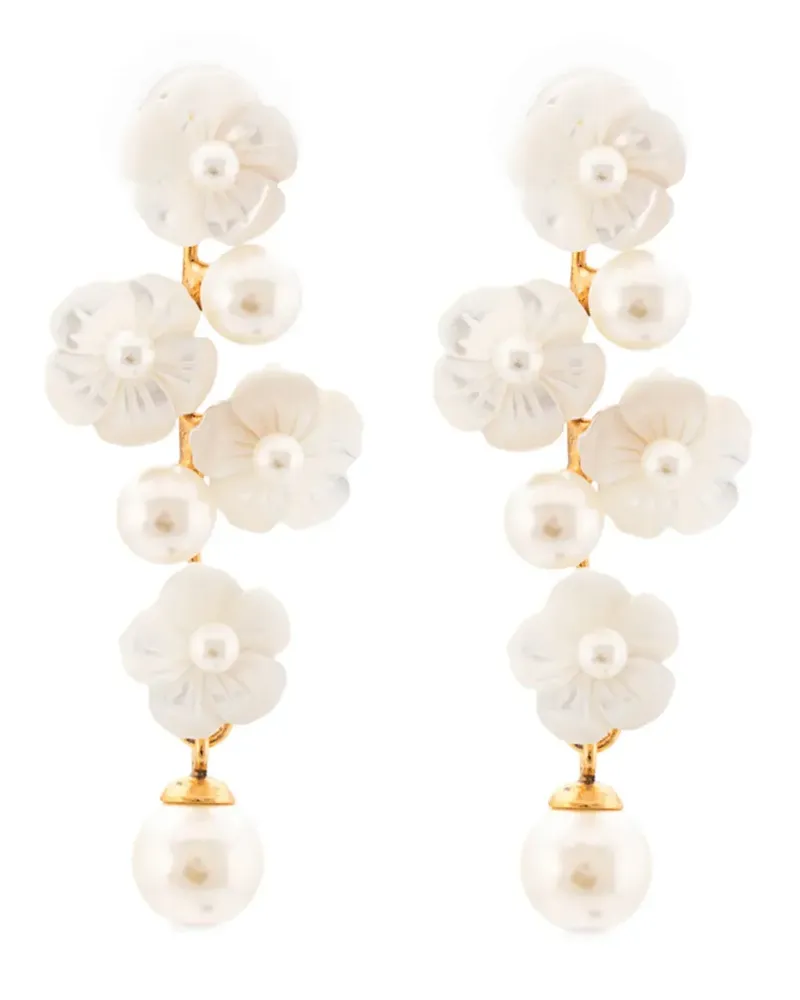 Jennifer Behr Calissa' Ohrring - Weiß Weiß