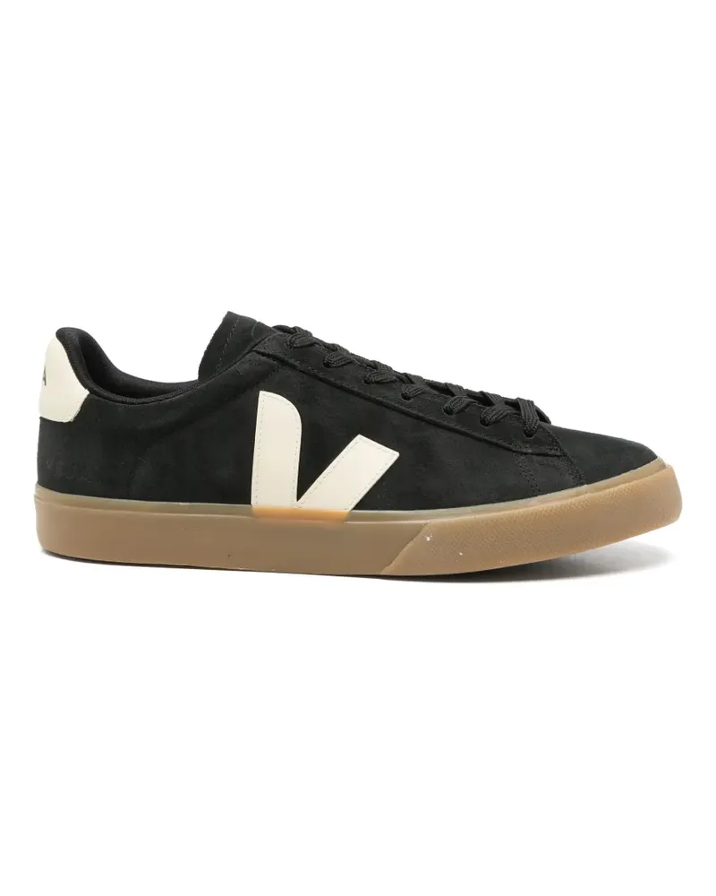 VEJA Sneakers aus Wildleder mit Logo-Patch - Schwarz Schwarz