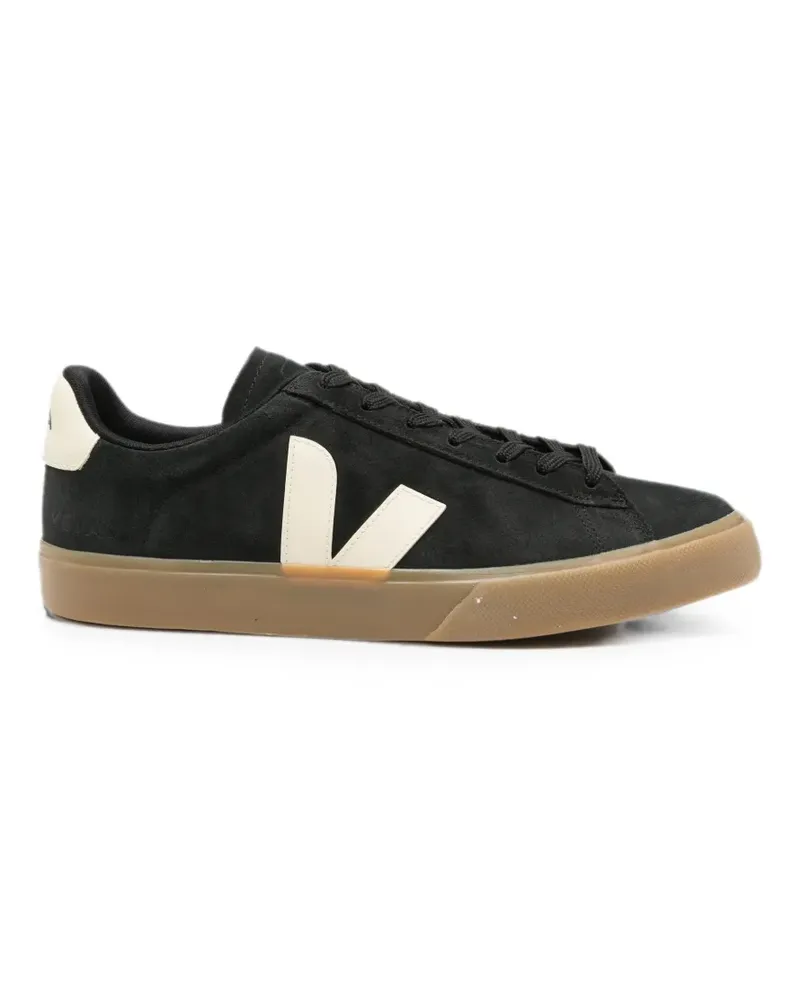 VEJA logo-patch suede sneakers - Schwarz Schwarz