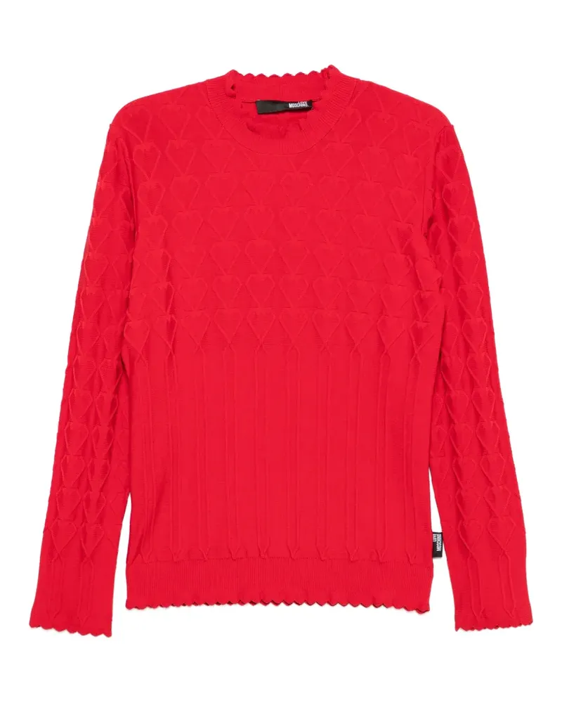 Moschino scalloped-edge sweater - Rot Rot