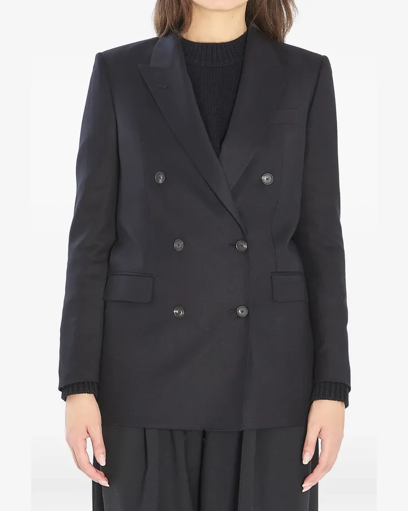 Tagliatore Jasmine peak-lapels double-breasted peacoat - Schwarz Schwarz