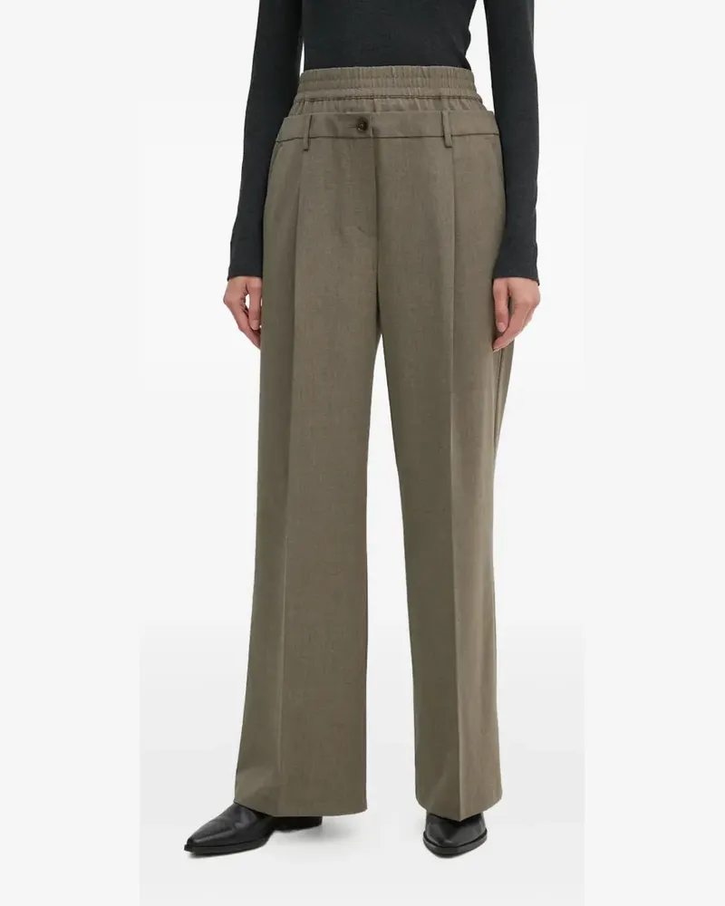 Sisley Hose mit doppeltem Bund - Grau Grau