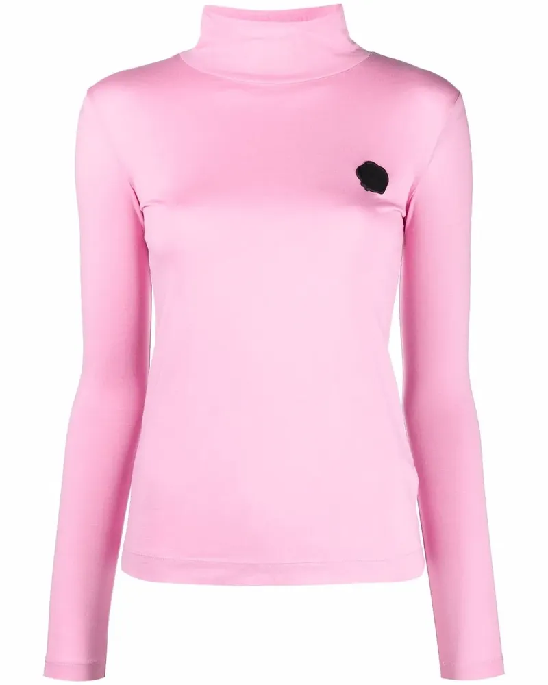 Viktor & Rolf Rollkragenoberteil mit Signaturen - Rosa Rosa