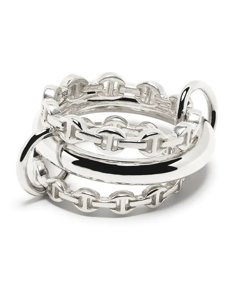 Spinelli Kilcollin x Hoorsenbuhs Microdame Ring im Layering-Look - Silber Silber