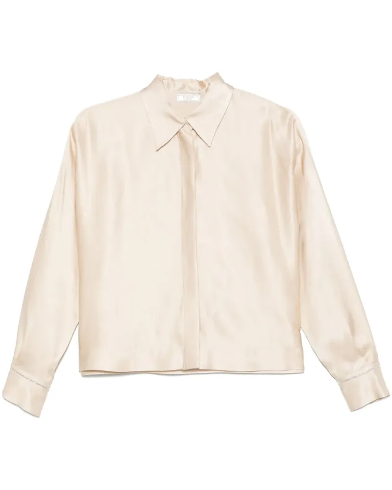 Peserico Hemd aus Satin - Nude Nude